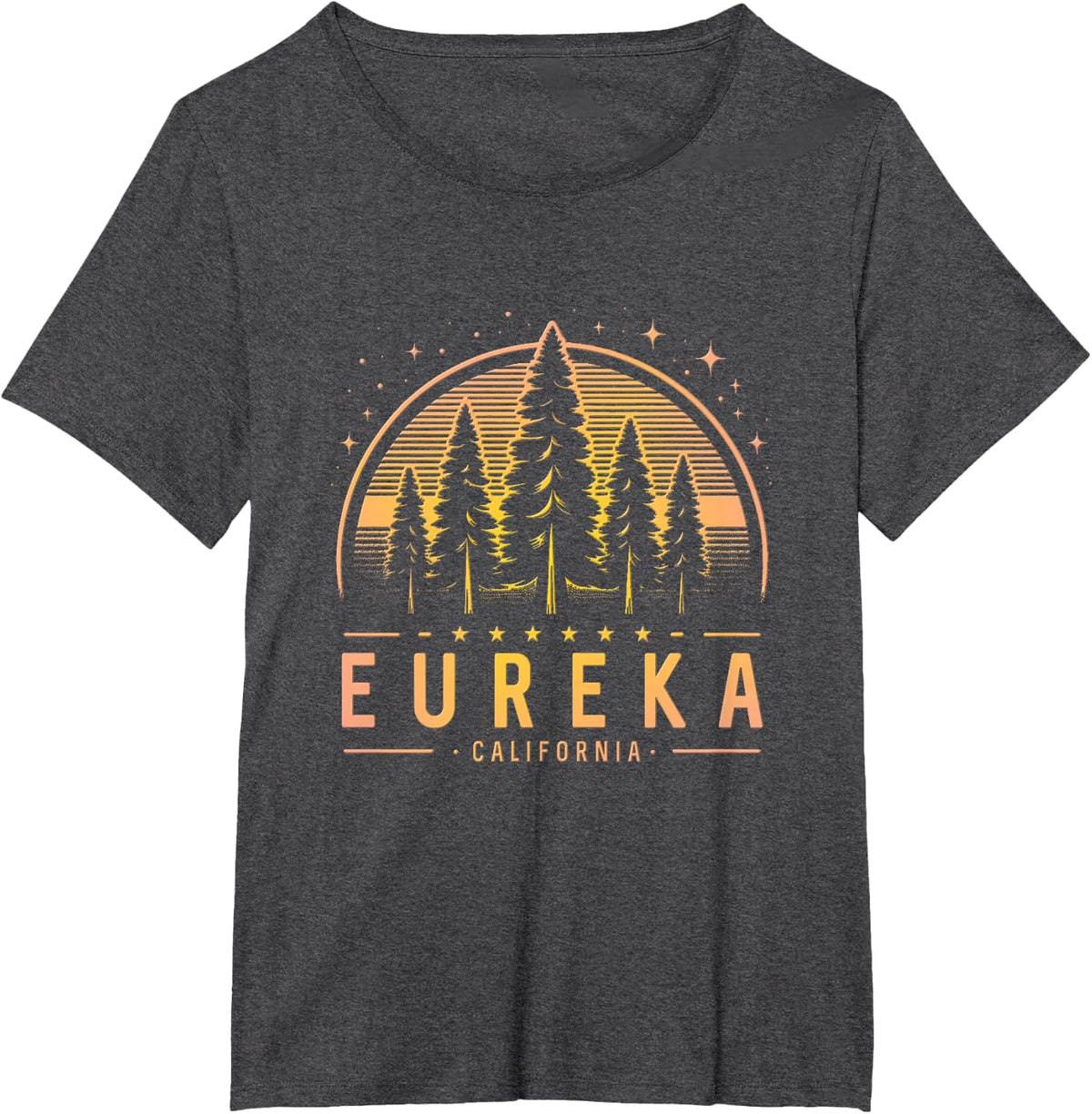 Eureka | Eureka California | Eureka CA Trekking T-Shirt - Dark Heather Grey
