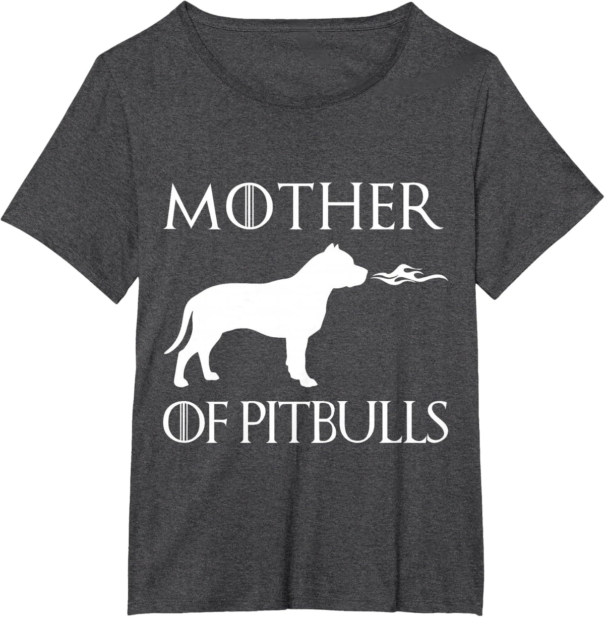 Mother Of Pitbulls Unrivaled Mothers Day Pittie T-Shirt - Dark Heather Grey