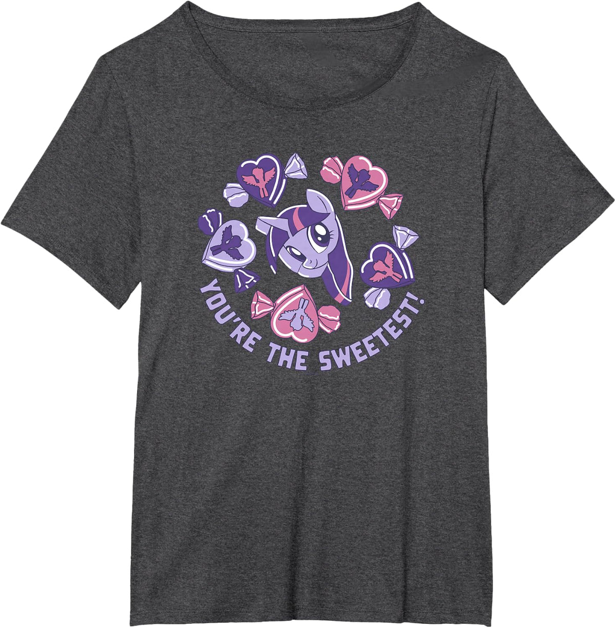 My Little Pony Valentine's Day Rarity You're The Sweetest T-Shirt - Dark Heather Grey