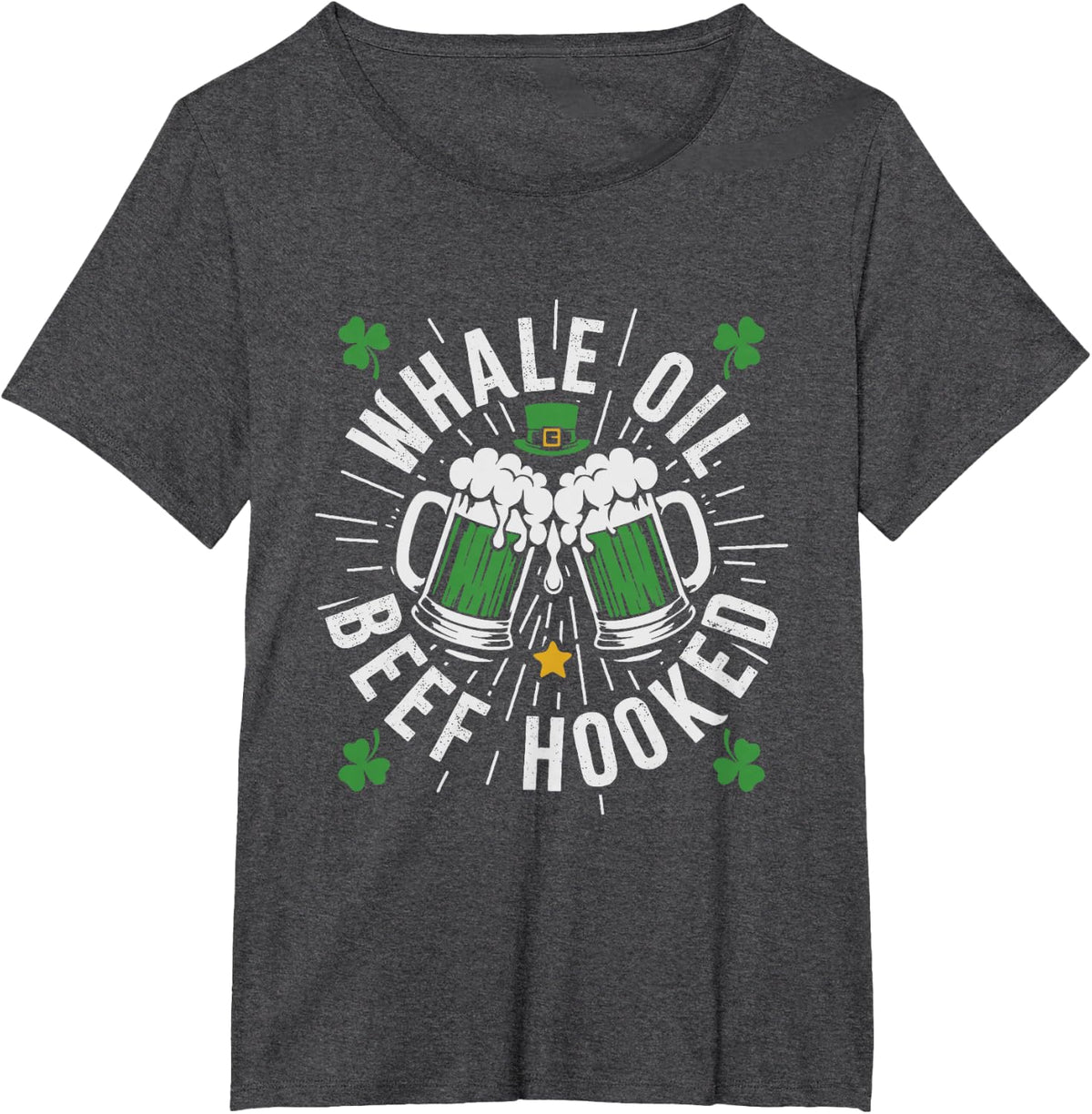 Whale Oil Beef Hooked T-Shirt - Dark Heather Grey