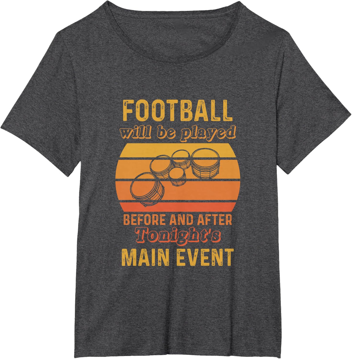 Marching Band Musician, Funny Tenor Drummer T-Shirt - Dark Heather Grey