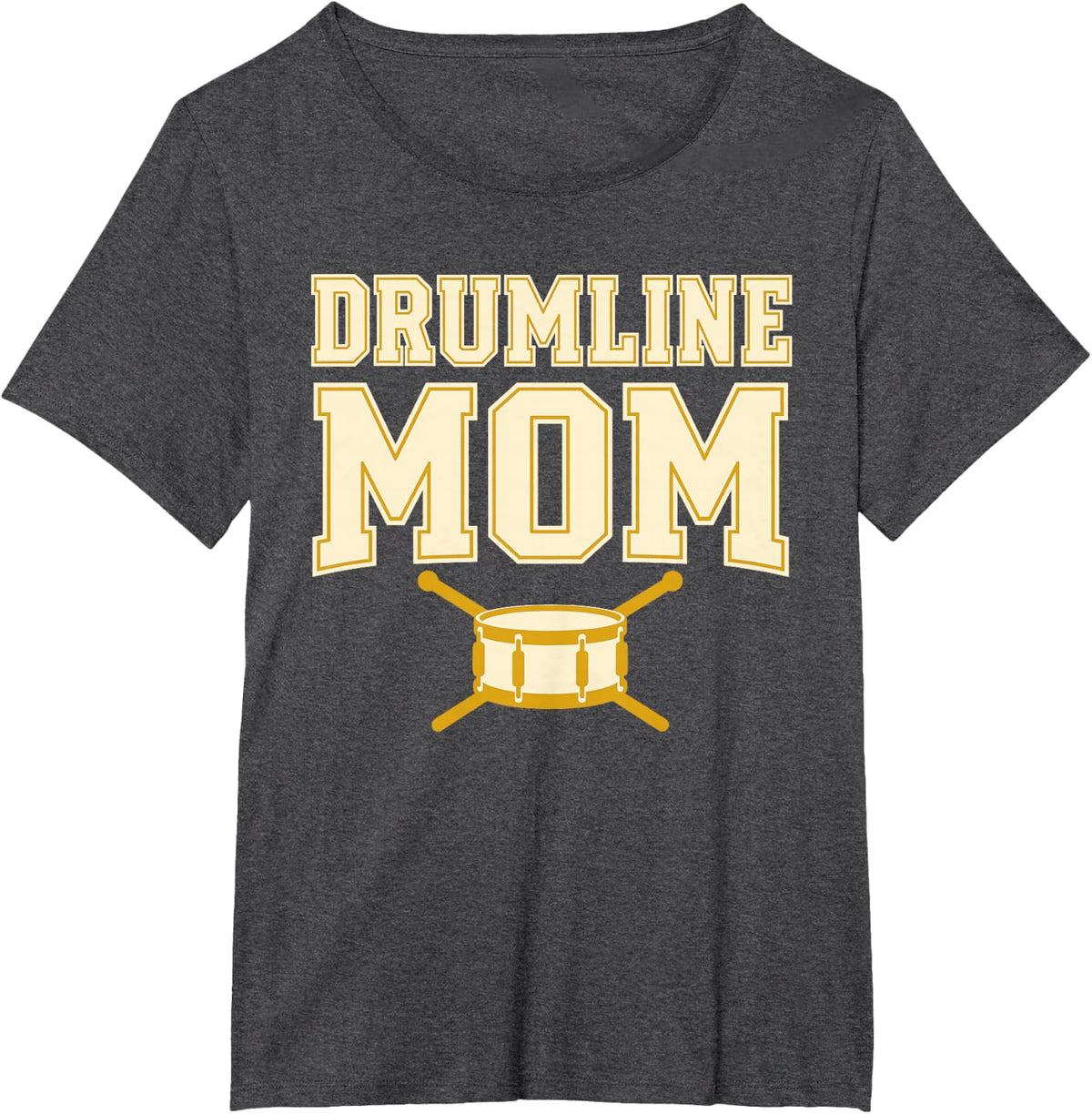 Drumline Mom Marching Band Percussion T-Shirt - Dark Heather Grey