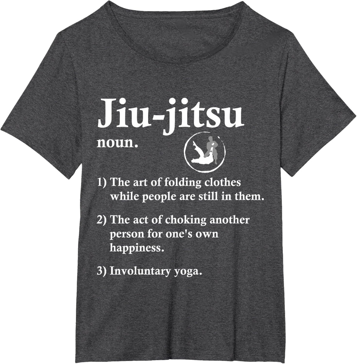 Jiu Jitsu Definition Funny BJJ T-Shirt - Dark Heather Grey