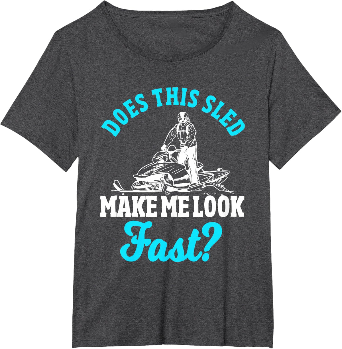 Funny Snowmobile Rider Quote Snowmobiling T-Shirt - Dark Heather Grey