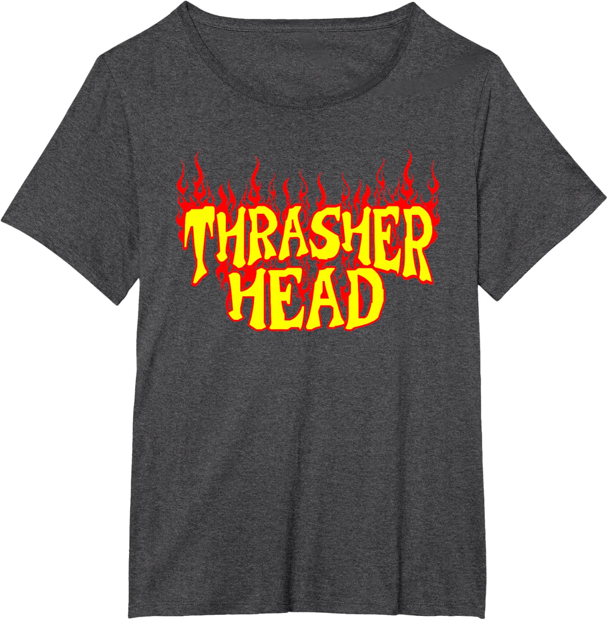 Thrasher Head T-shirt T-Shirt - Dark Heather Grey