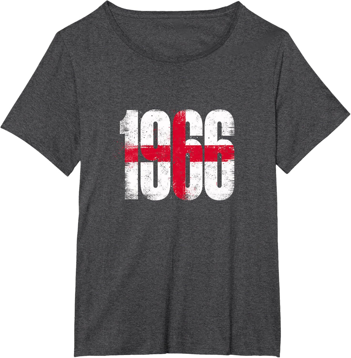 Win 1966 England Flag Proud English Fan Pride St Georges Day T-Shirt - Dark Heather Grey