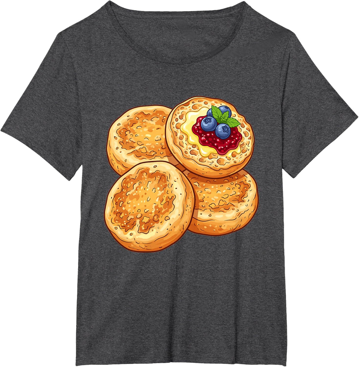 English Muffins Funny English Muffin T-Shirt - Dark Heather Grey