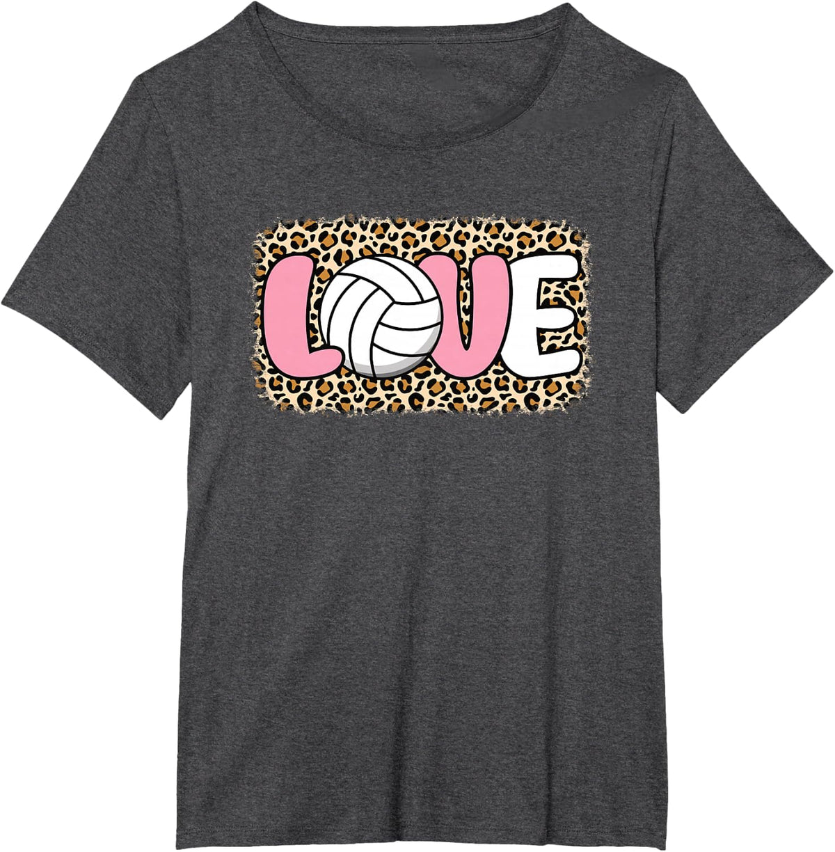 Love Volleyball Cute Volleyball Player Women Girls T-Shirt - Dark Heather Grey