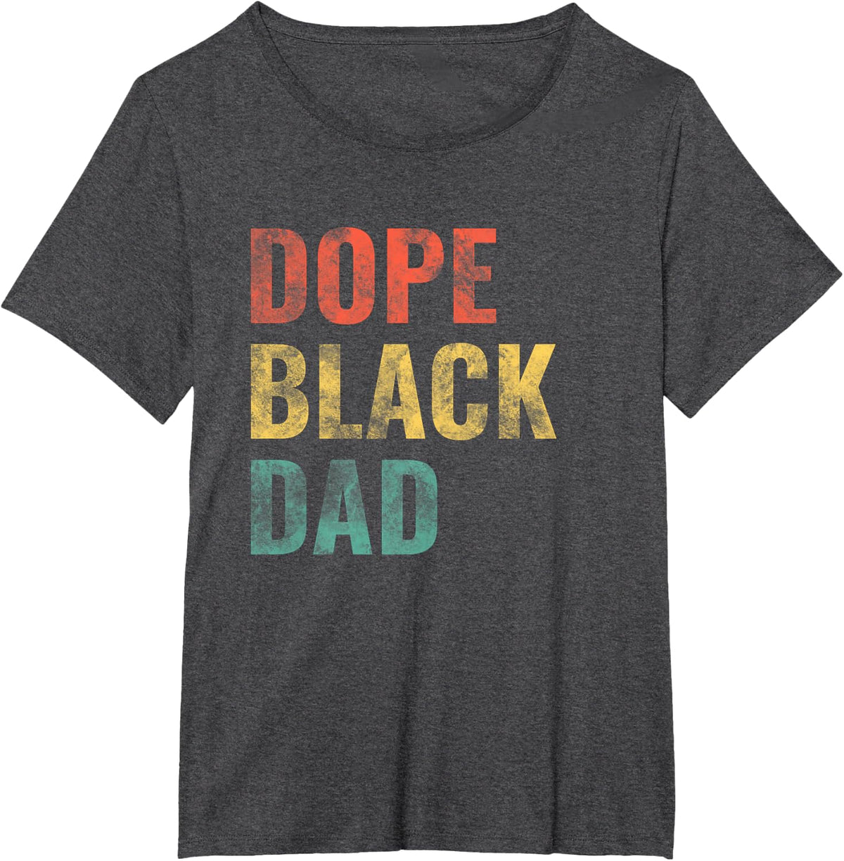 Dope Black Dad T-Shirt - Dark Heather Grey
