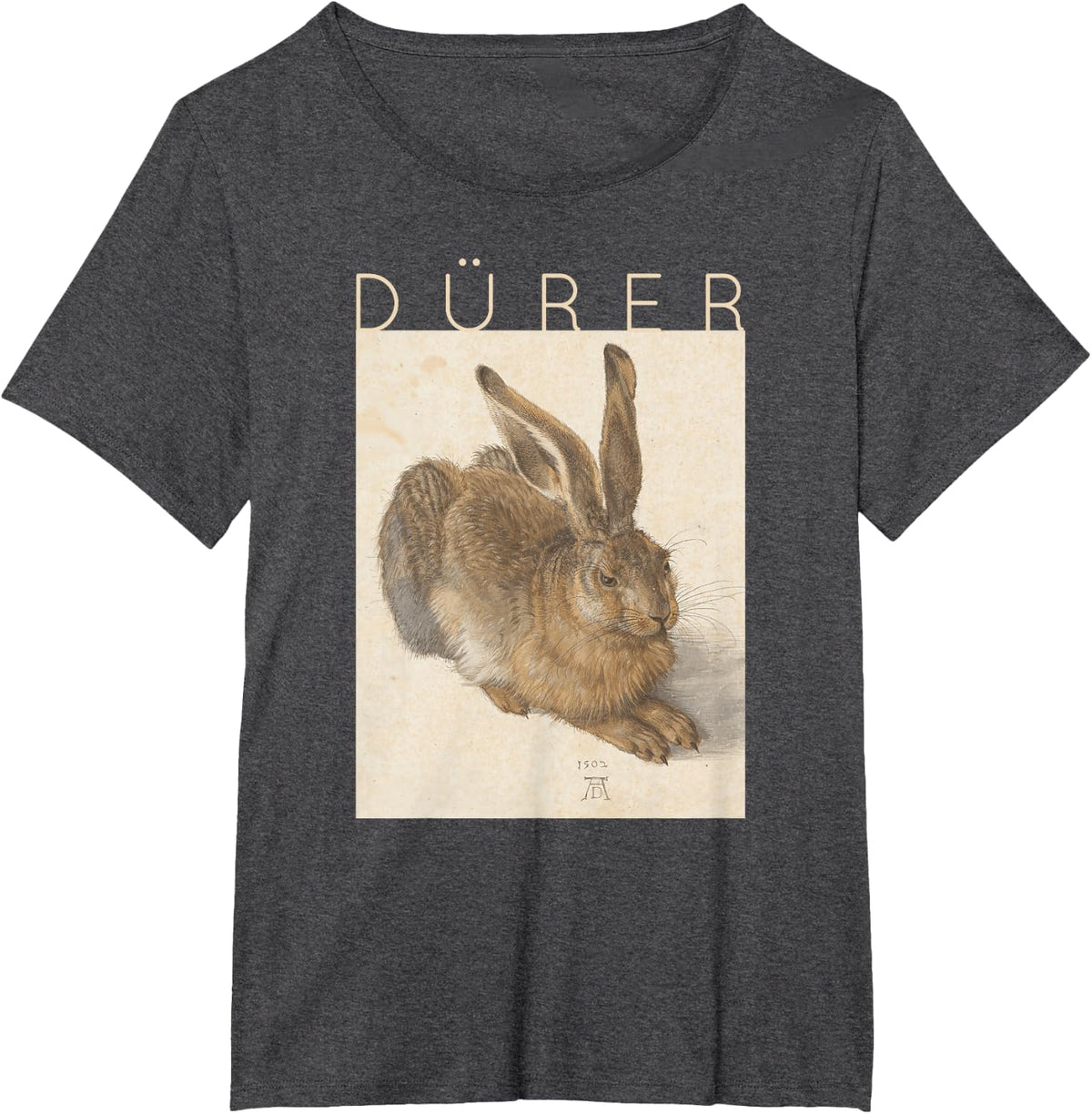 Albrecht Dürer Young Hare Bunny Rabbit Easter T-Shirt - Dark Heather Grey