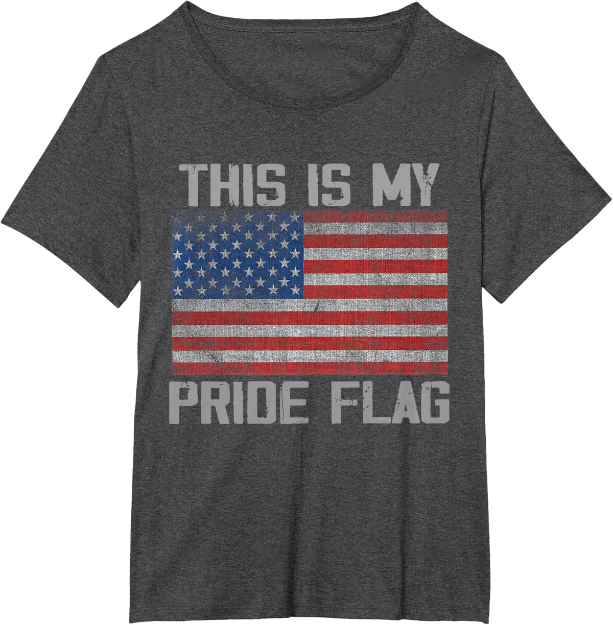 This is My Pride Flag American T-Shirt - Dark Heather Grey