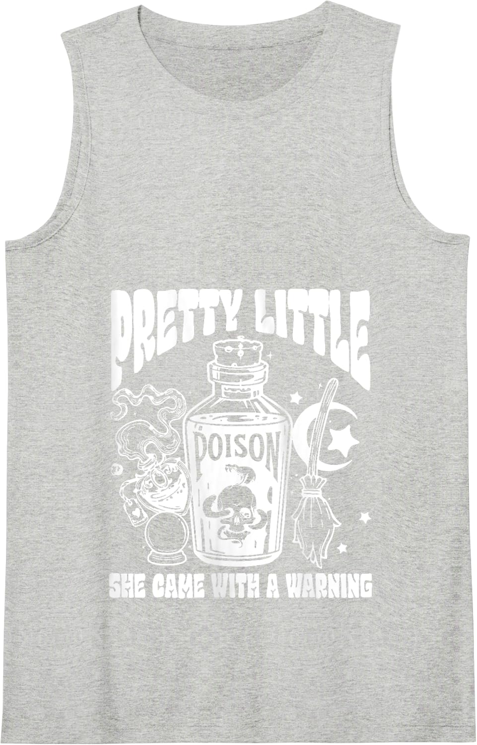 She's My Pretty Little Poison Tank Top - Heather Grey