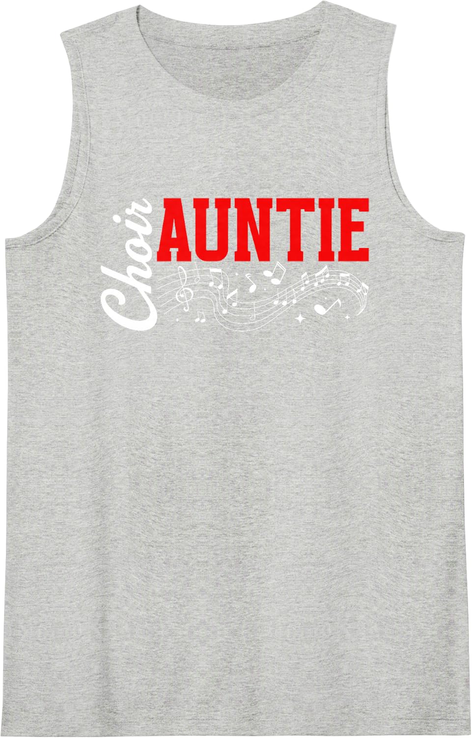 Choir Auntie Choir Aunt of A Choir Member Sleeveless Tank Top - Heather Grey