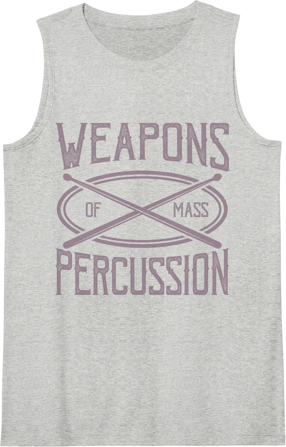 Musician Drummer Sleeveless Tank Top - Heather Grey