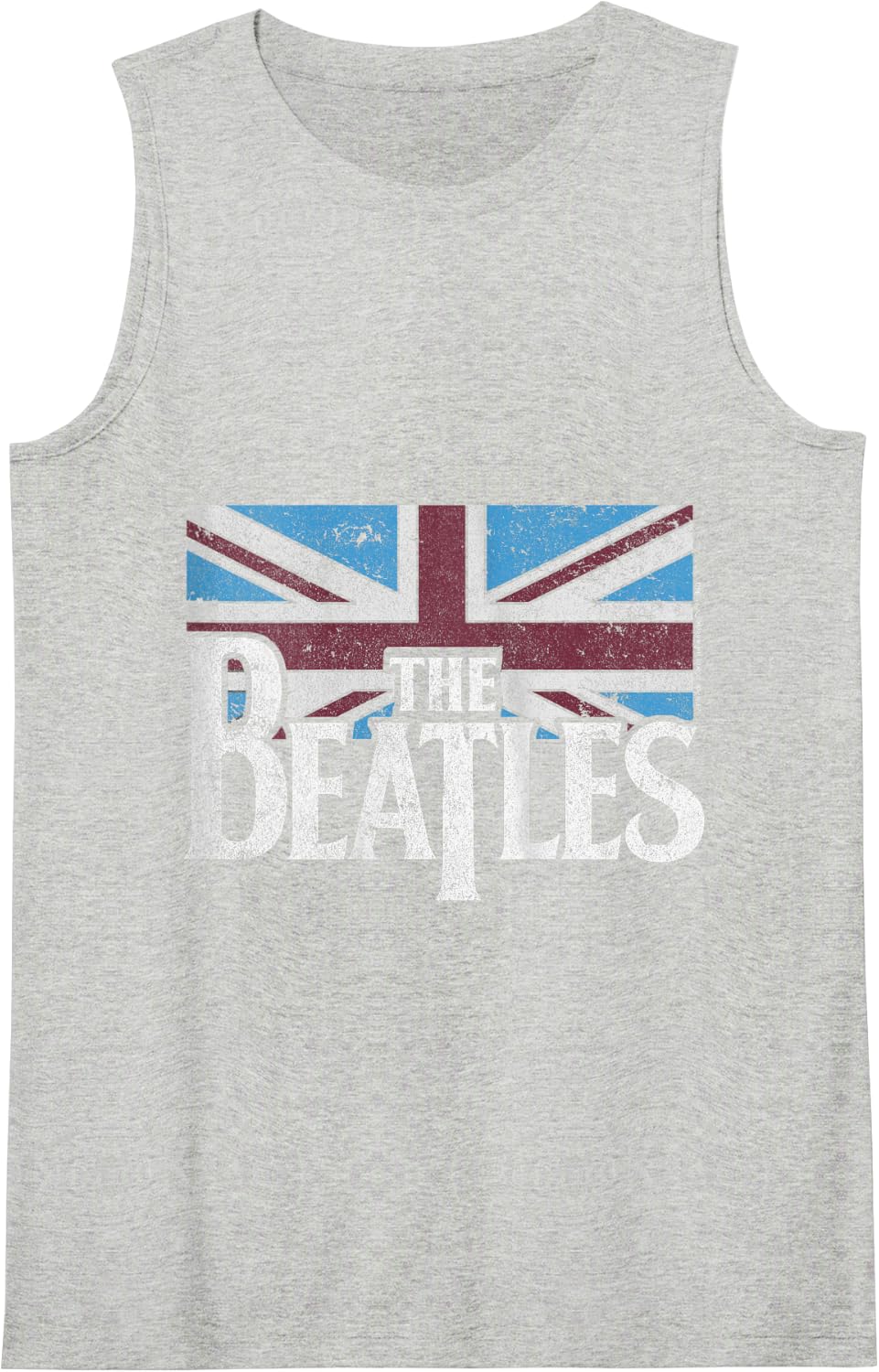 The Beatles Logo Tank Top - Heather Grey