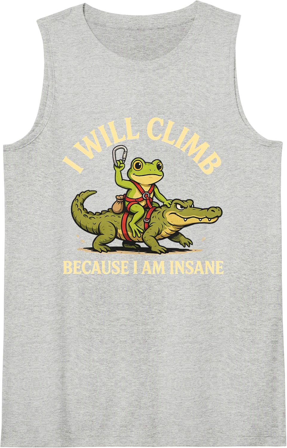 Rock Climbing Sport Trad Bouldering Climber Boulder Climb Tank Top - Heather Grey