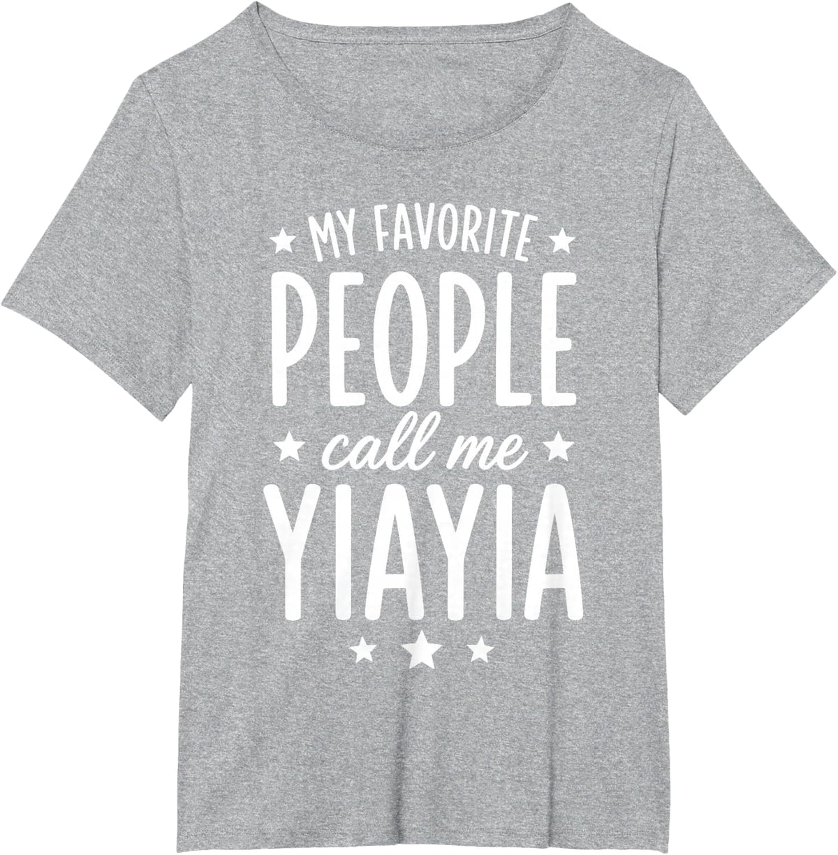 Yiayia Art for Grandma Nana Birthday from Grandkids Yiayia T-Shirt - Heather Grey
