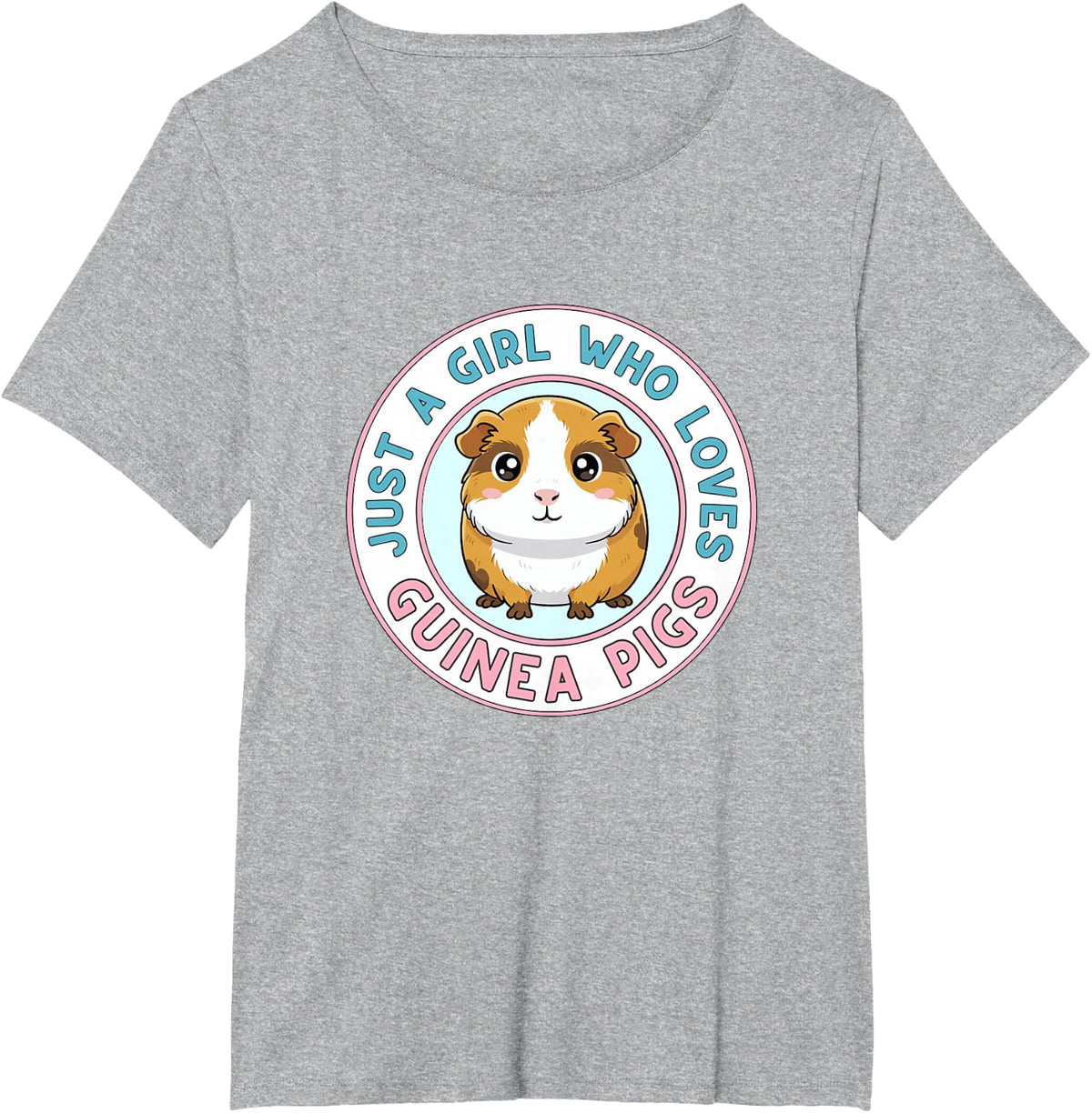 Just A Girl Who Loves Guinea Pigs T-Shirt - Heather Grey