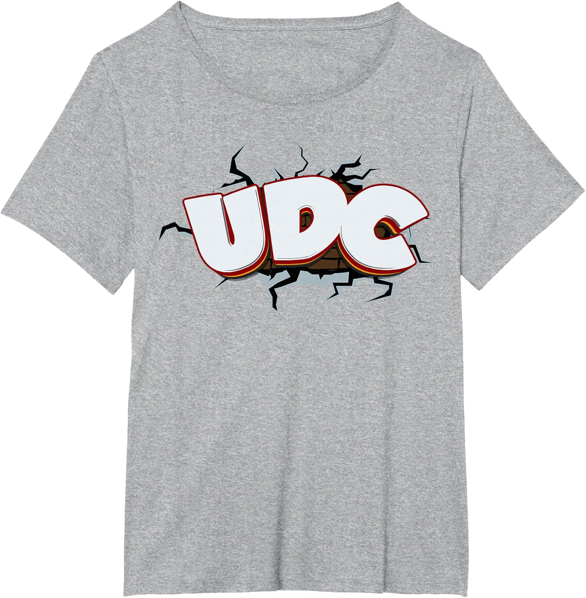 UDC Cracked Wall T-Shirt - Heather Grey
