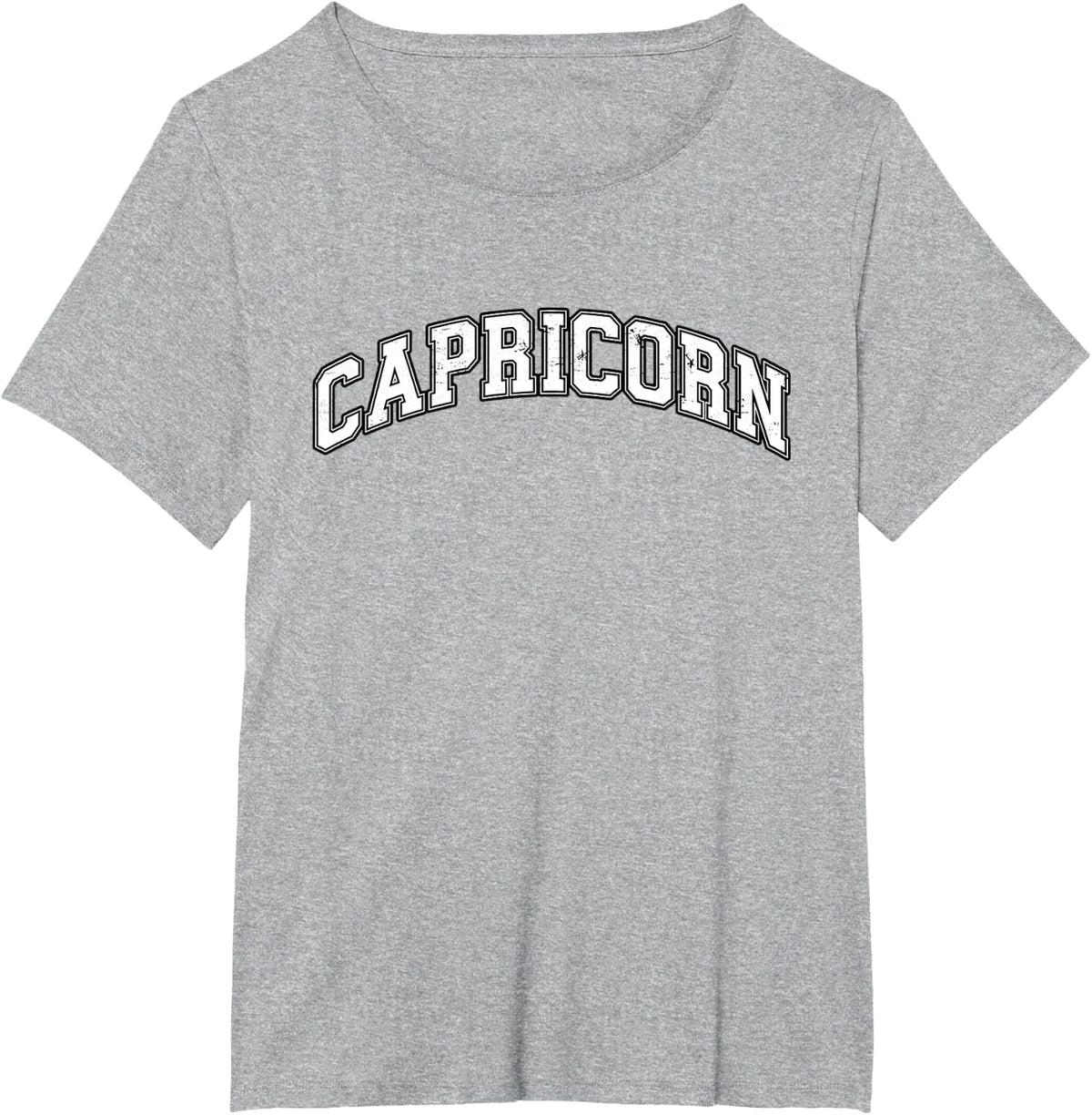 Capricorn Zodiac Sign Varsity T-Shirt - Heather Grey