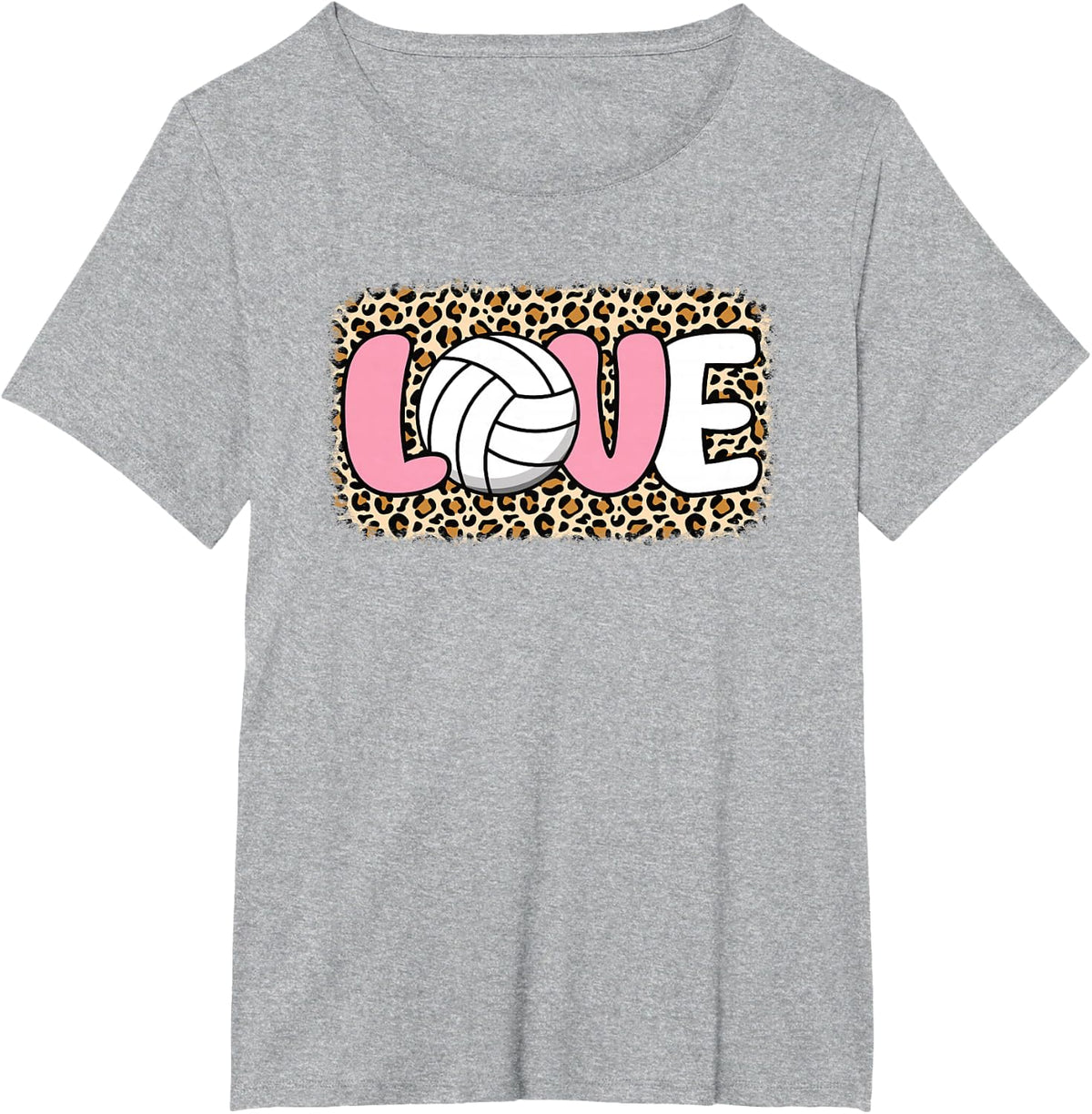 Love Volleyball Cute Volleyball Player Women Girls T-Shirt - Heather Grey