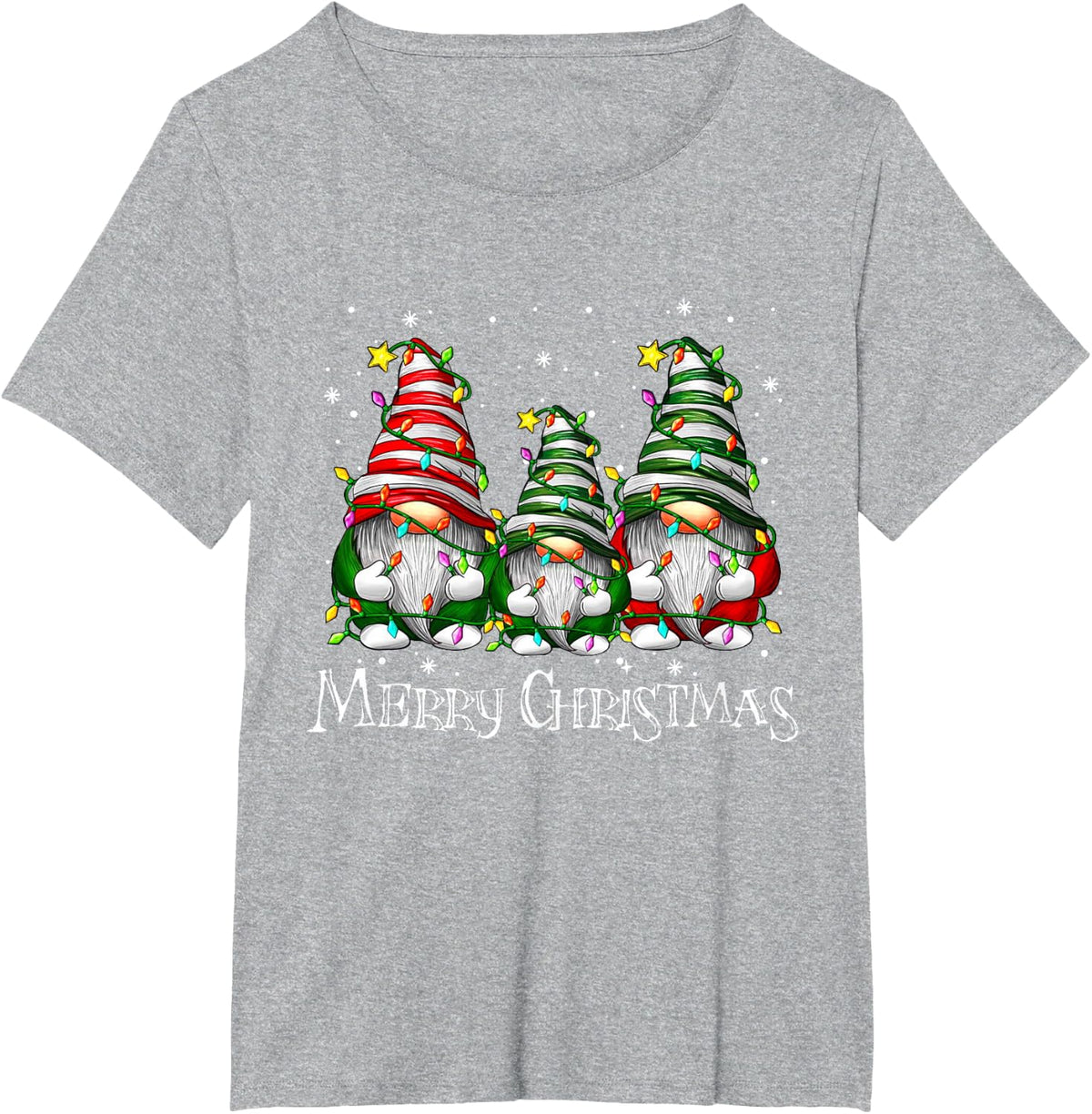 Christmas Gnome Matching Family Cute Holiday Shirt T-Shirt - Heather Grey