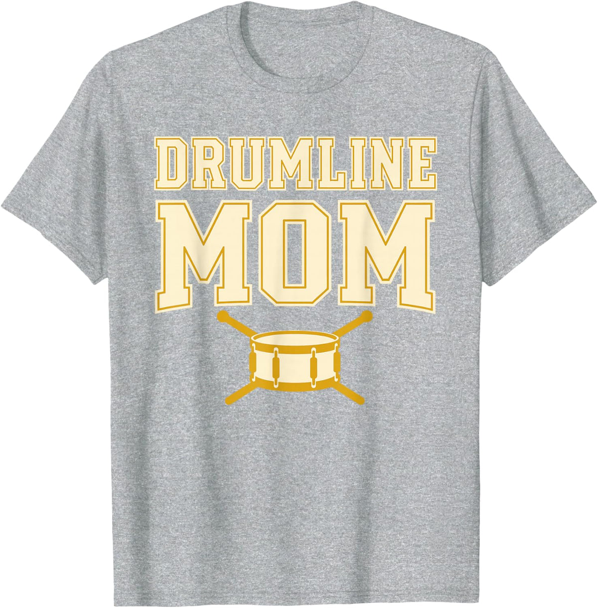 Drumline Mom Marching Band Percussion T-Shirt - Heather Grey