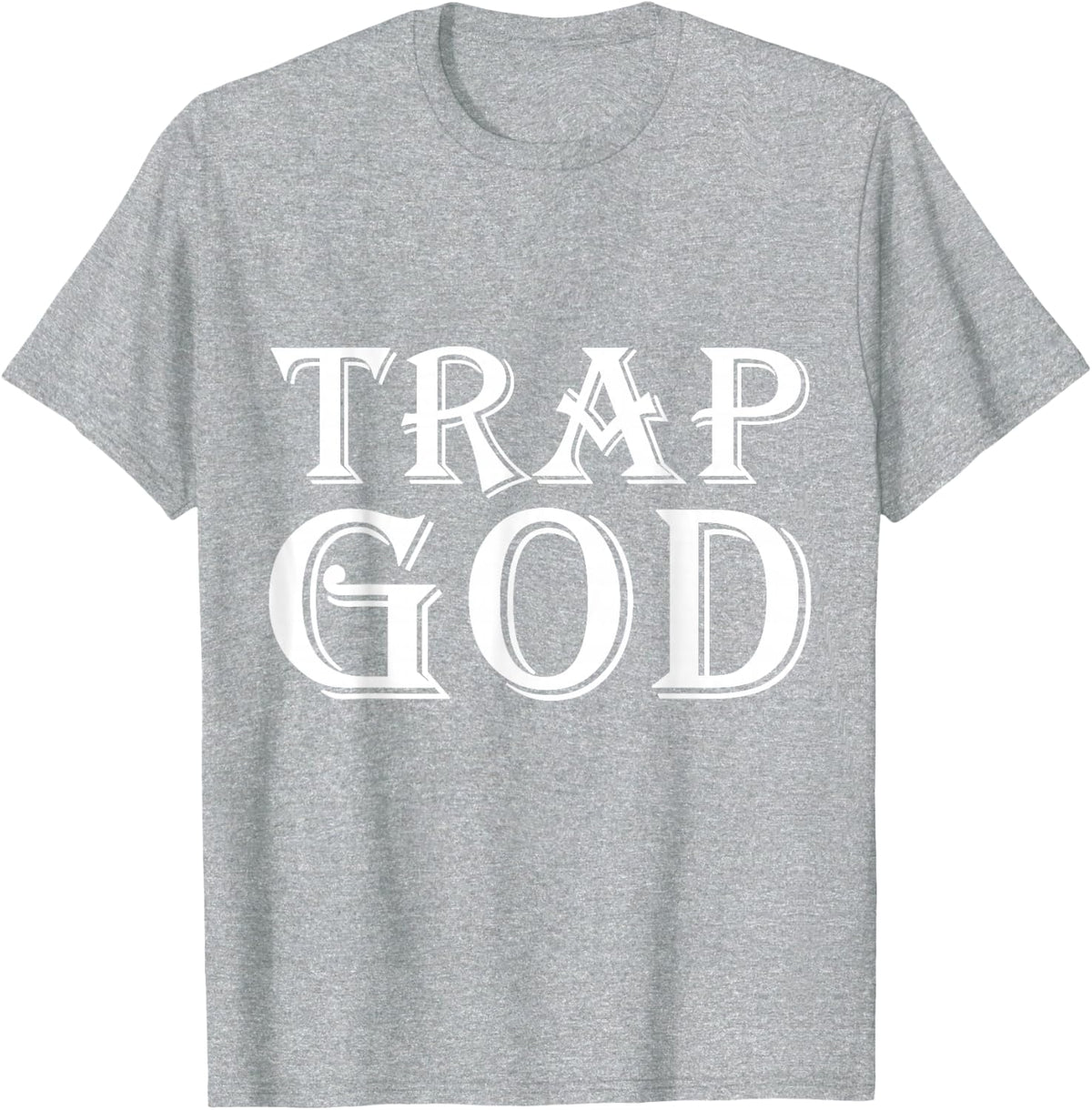 Trap God Street Trapping Hood Culture Urban Master Of Trap T-Shirt - Heather Grey