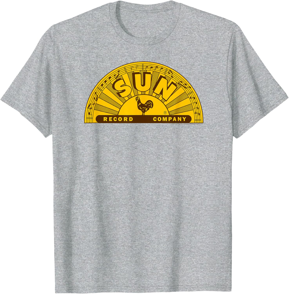 Sun Records Classic Half Logo T-Shirt Small - Heather Grey