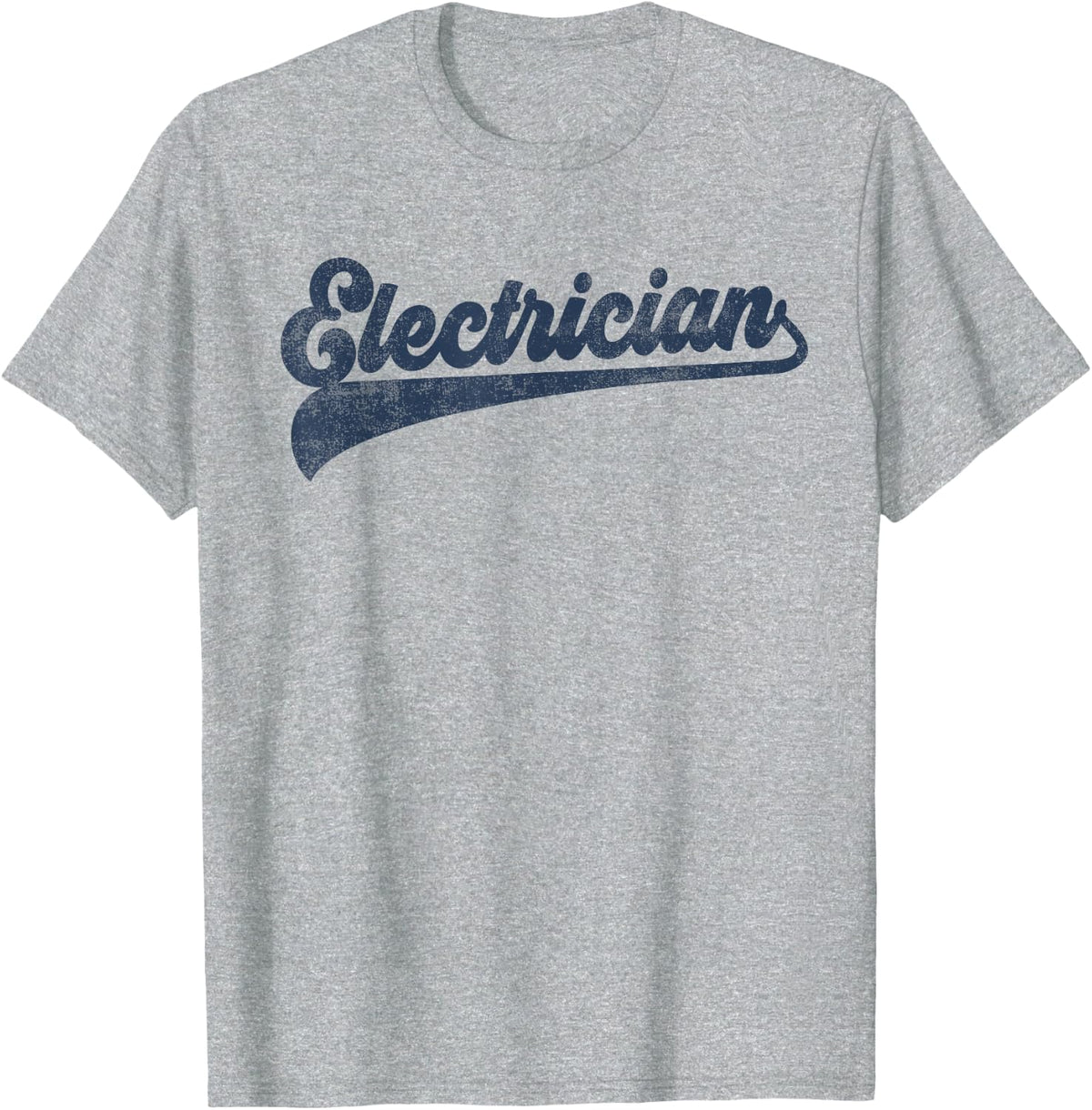 Electrician Cute Vintage Graphic T-Shirt - Heather Grey