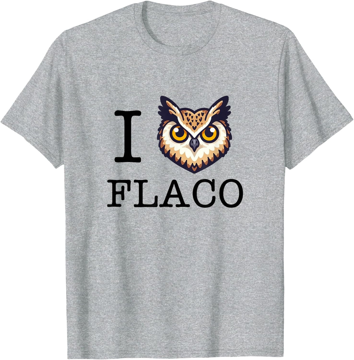 I Love Flaco New York NYC Eurasian Eagle-Owl Zoo Escape T-Shirt - Heather Grey