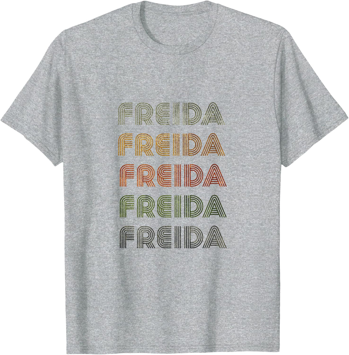 Love Heart Freida Tee Grunge/Vintage Style Black Freida T-Shirt - Heather Grey